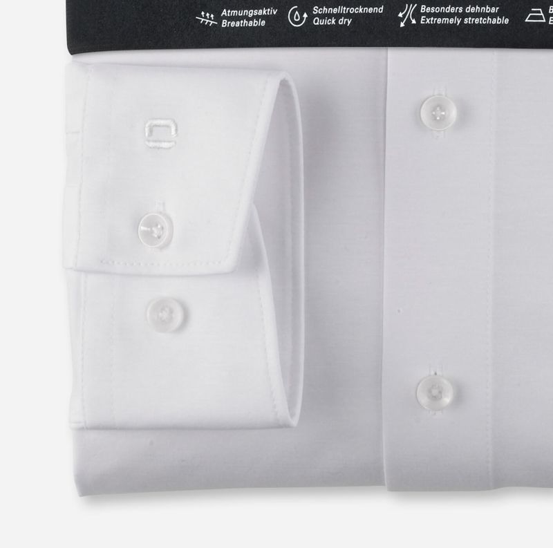 Olymp Hemd Herren Olymp Classic Bügelfreie Einfarbig Kragen Italienisch Lange Ärmel