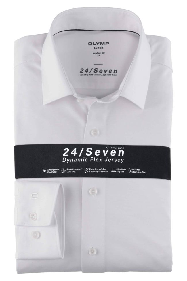 olymp Hemd Herren Olymp Classic Bügelfreie Einfarbig kragen Italienisch Lange Ärmel