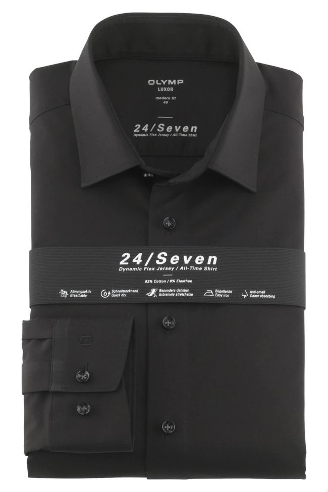 olymp Hemd Herren Olymp Classic Bügelfreie Einfarbig kragen Italienisch Lange Ärmel