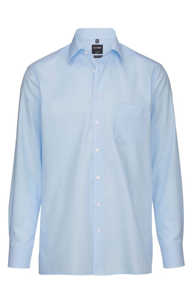 olymp Hemd Herren Olymp Classic Bügelfreie Einfarbig kragen Italienisch Lange Ärmel