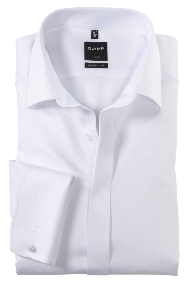 olymp Hemd Herren Olymp Classic Bügelfreie Einfarbig kragen Italienisch Lange Ärmel