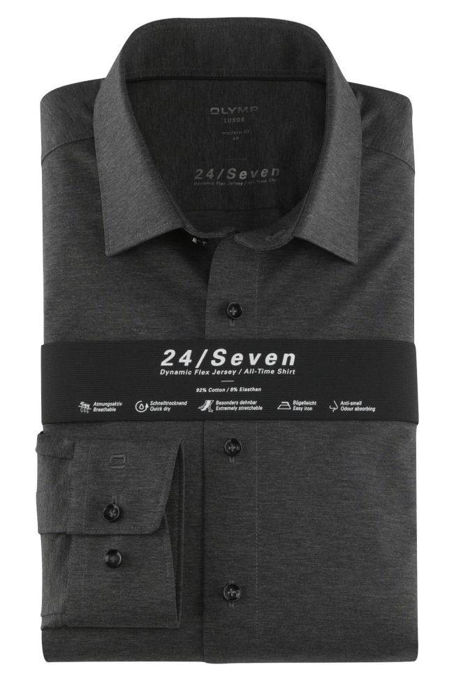 olymp Hemd Herren Olymp Classic Bügelfreie Einfarbig kragen Italienisch Lange Ärmel
