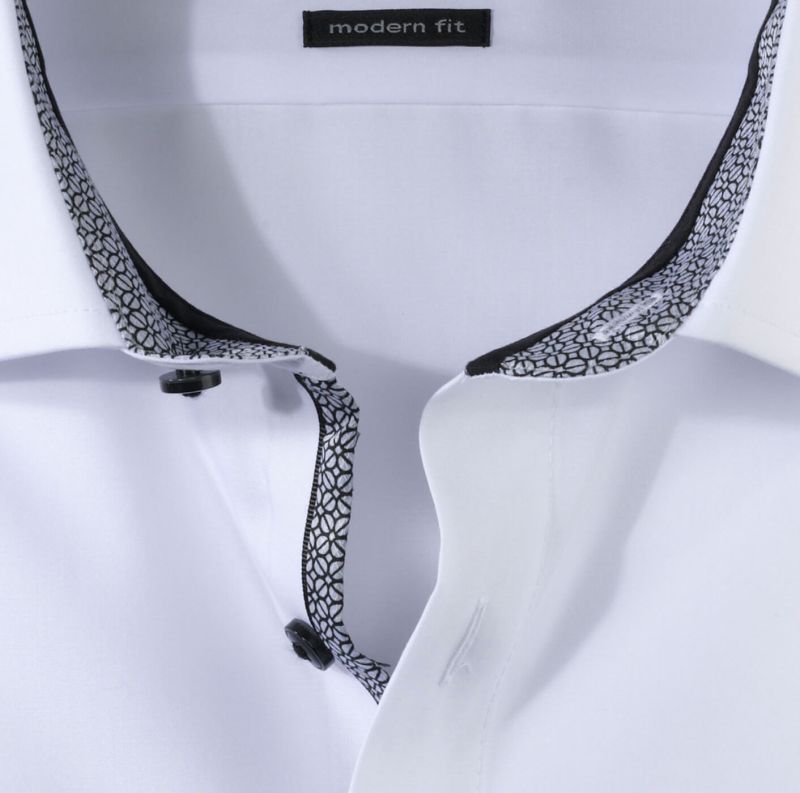 Olymp Hemd Herren Olymp Classic Bügelfreie Einfarbig Kragen Italienisch Lange Ärmel