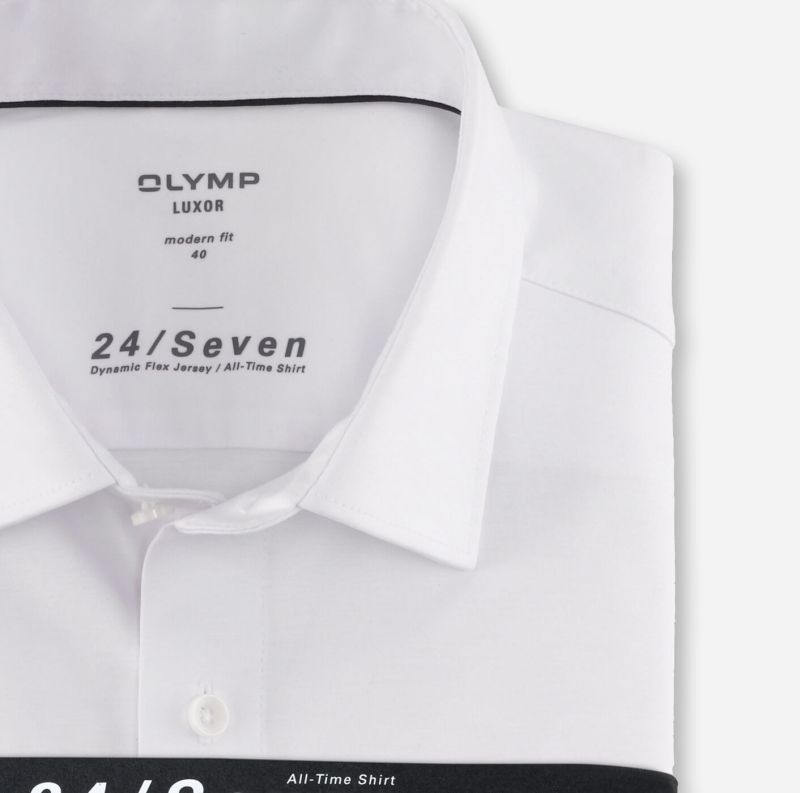 Olymp Hemd Herren Olymp Classic Bügelfreie Einfarbig Kragen Italienisch Kurze Ärmel