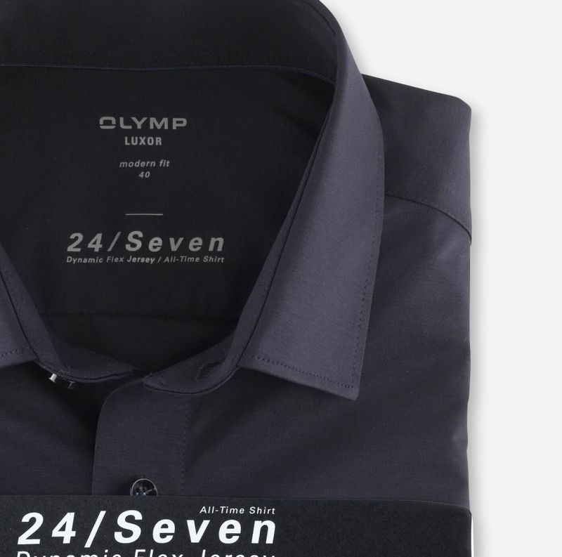 Olymp Hemd Herren Olymp Classic Bügelfreie Einfarbig Kragen Italienisch Kurze Ärmel