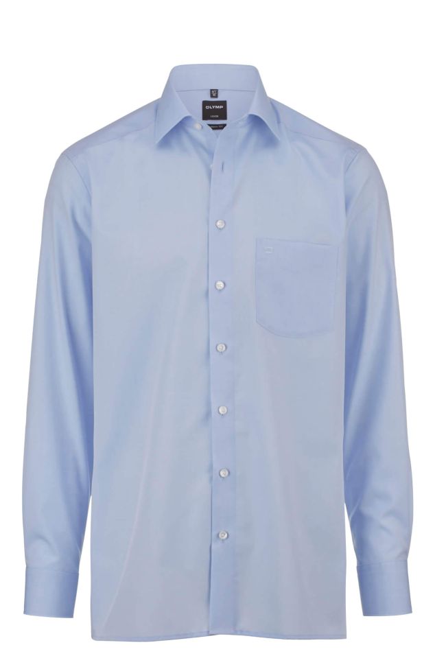 olymp Hemd Herren Olymp Classic Bügelfreie Einfarbig kragen Italienisch Lange Ärmel