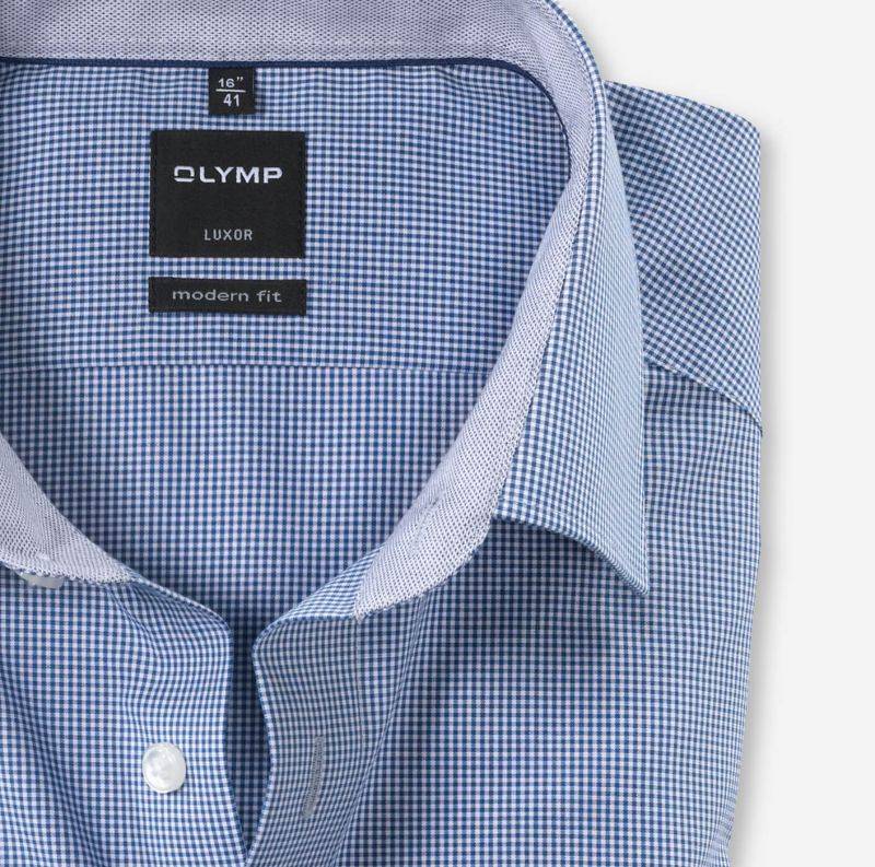 Olymp Hemd Herren Olymp Classic Bügelfreie Karo Kragen Italienisch Lange Ärmel