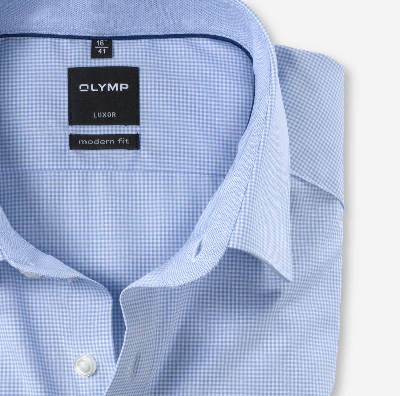 Olymp Hemd Herren Olymp Classic Bügelfreie Karo Kragen Italienisch Lange Ärmel
