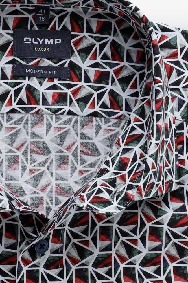 Olymp Hemd Herren Olymp Classic Bügelfreie Muster 100% Baumwolle Kragen Französisch Lange Ärmel
