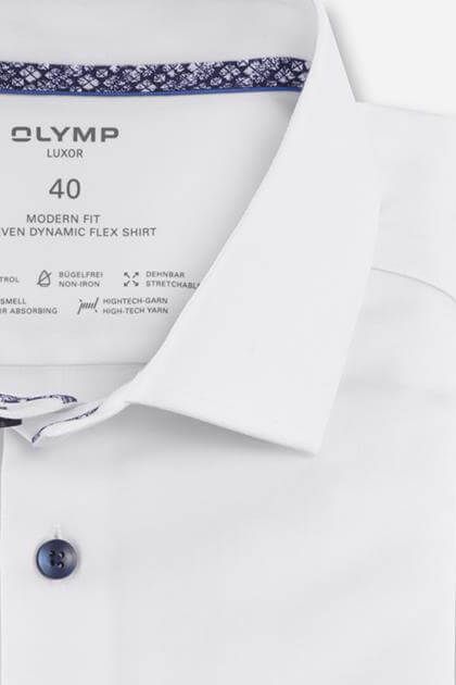 Olymp Hemd Herren Olymp Classic Einfarbig Kragen Französisch Kurze Ärmel