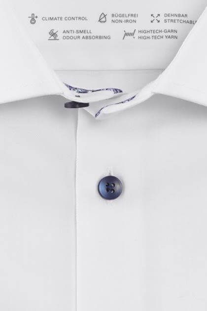 Olymp Hemd Herren Olymp Classic Einfarbig Kragen Französisch Kurze Ärmel