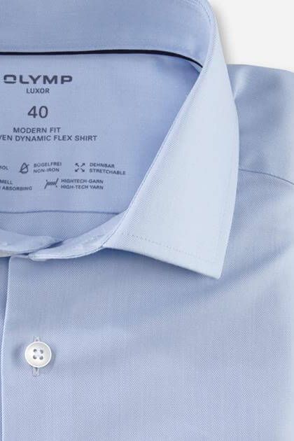 Olymp Hemd Herren Olymp Classic Einfarbig Kragen Französisch Kurze Ärmel