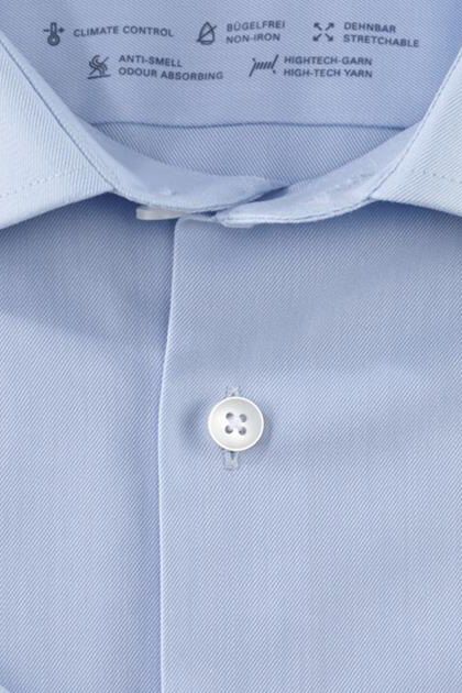 Olymp Hemd Herren Olymp Classic Einfarbig Kragen Französisch Kurze Ärmel