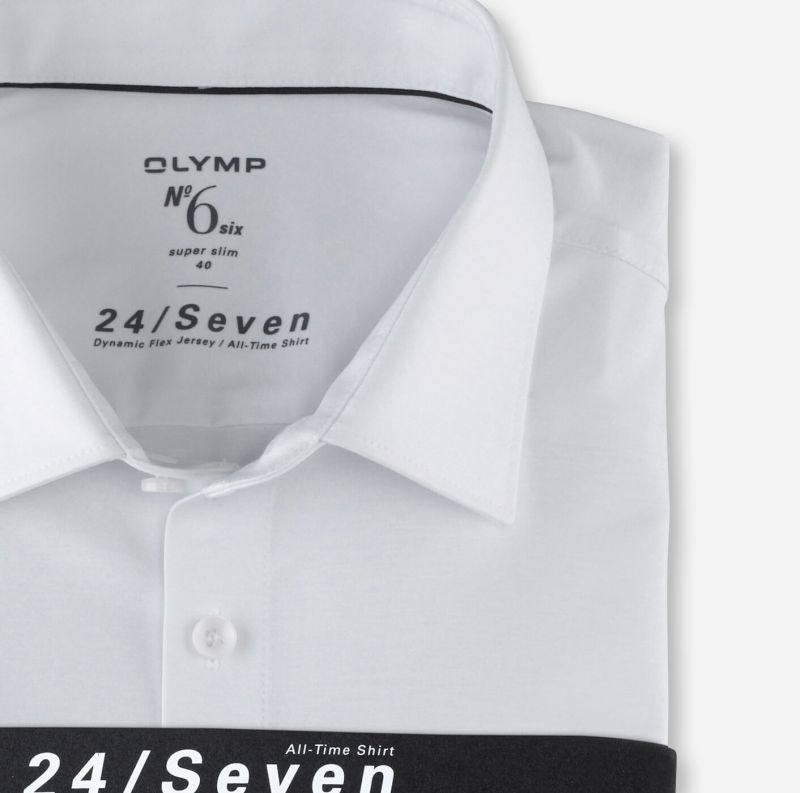 Olymp Hemd Herren Olymp Classic Einfarbig Kragen Italienisch Kurze Ärmel