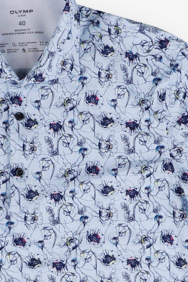 Olymp Hemd Herren Olymp Classic Muster 92% Baumwolle 8% Lycra Kragen Französisch Kurze Ärmel
