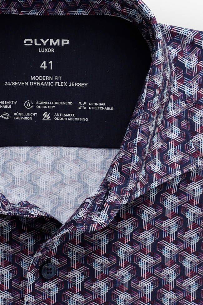 Olymp Hemd Herren Olymp Classic Muster 92% Baumwolle 8% Lycra Kragen Französisch Lange Ärmel