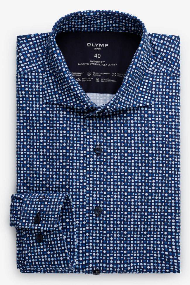 olymp Hemd Herren Olymp Classic Muster 92% Baumwolle 8% lycra kragen Französisch Lange Ärmel