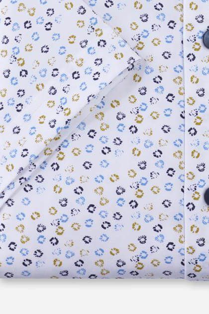 Olymp Hemd Herren Olymp Classic Muster Kragen Französisch Kurze Ärmel