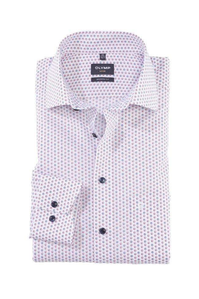 olymp Hemd Herren Olymp Classic Muster kragen Französisch Lange Ärmel