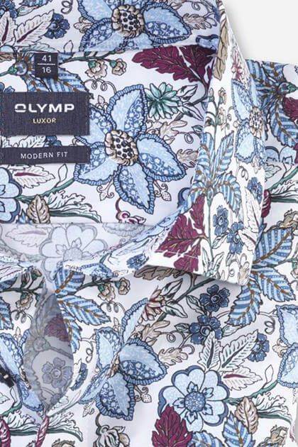 Olymp Hemd Herren Olymp Classic Muster Kragen Französisch Lange Ärmel