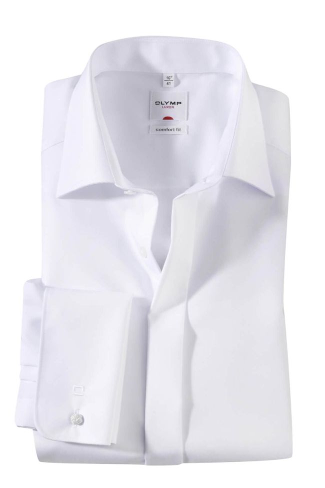 olymp Hemd Herren Olymp Comfort Bügelfreie Einfarbig kragen Italienisch Lange Ärmel