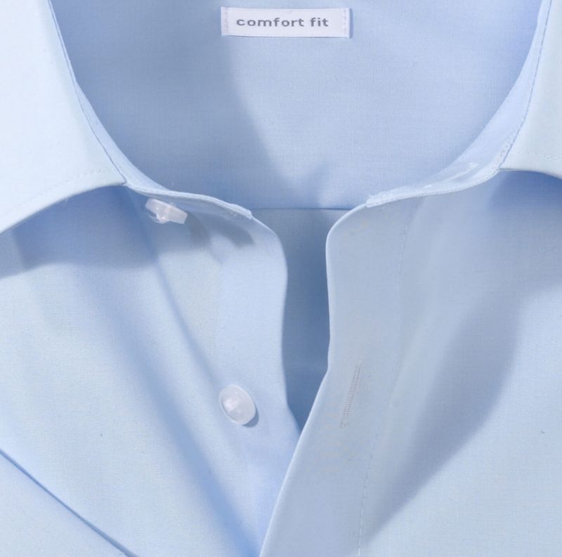 Olymp Hemd Herren Olymp Comfort Bügelfreie Einfarbig Kragen Italienisch Kurze Ärmel