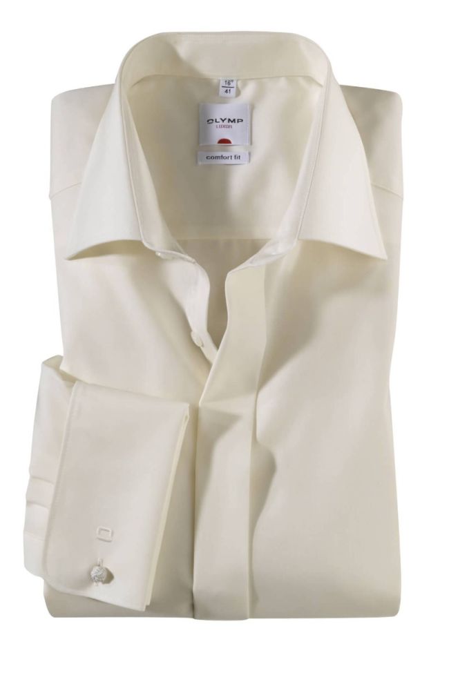 olymp Hemd Herren Olymp Comfort Bügelfreie Einfarbig kragen Italienisch Lange Ärmel