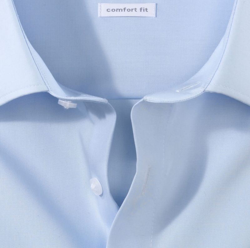 Olymp Hemd Herren Olymp Comfort Bügelfreie Einfarbig Kragen Italienisch Lange Ärmel