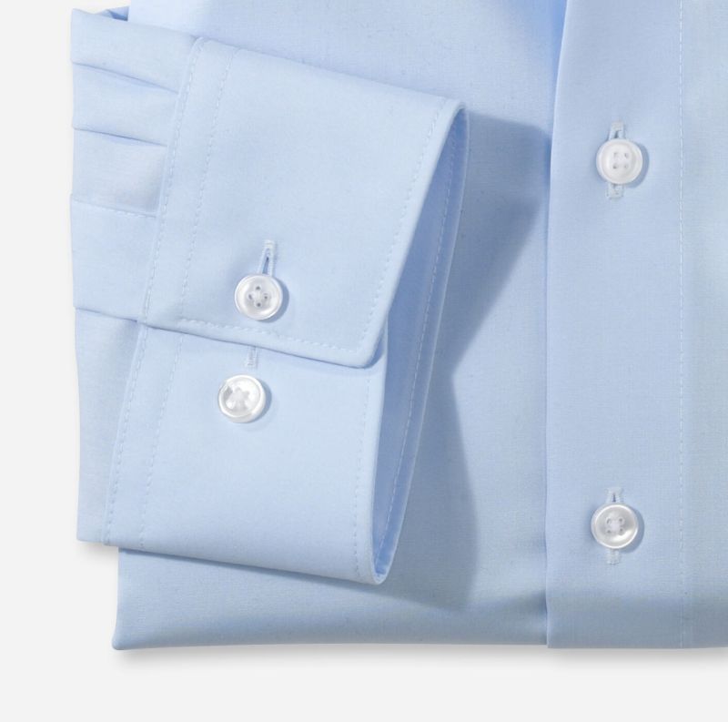 Olymp Hemd Herren Olymp Comfort Bügelfreie Einfarbig Kragen Italienisch Lange Ärmel