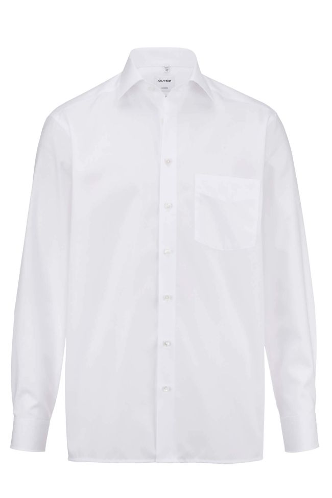 olymp Hemd Herren Olymp Comfort Bügelfreie Einfarbig kragen Italienisch Lange Ärmel
