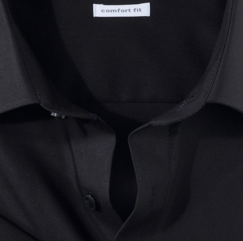 Olymp Hemd Herren Olymp Comfort Bügelfreie Einfarbig Kragen Italienisch Kurze Ärmel