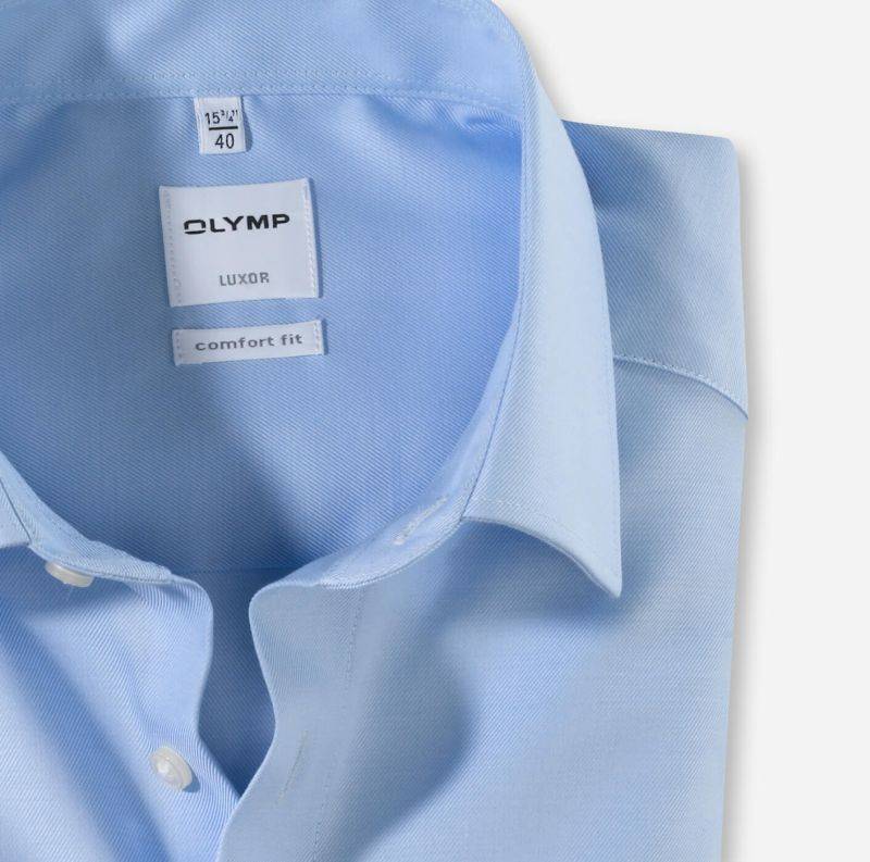 Olymp Hemd Herren Olymp Comfort Bügelfreie Einfarbig Kragen Italienisch Lange Ärmel