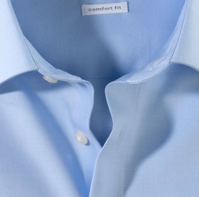 Olymp Hemd Herren Olymp Comfort Bügelfreie Einfarbig Kragen Italienisch Lange Ärmel