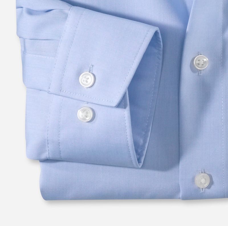 Olymp Hemd Herren Olymp Comfort Bügelfreie Einfarbig Kragen Französisch Lange Ärmel