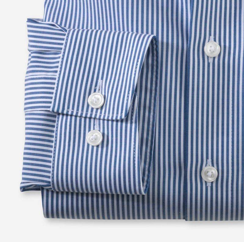 Olymp Hemd Herren Olymp Comfort Bügelfreie Streifen Kragen Italienisch Lange Ärmel