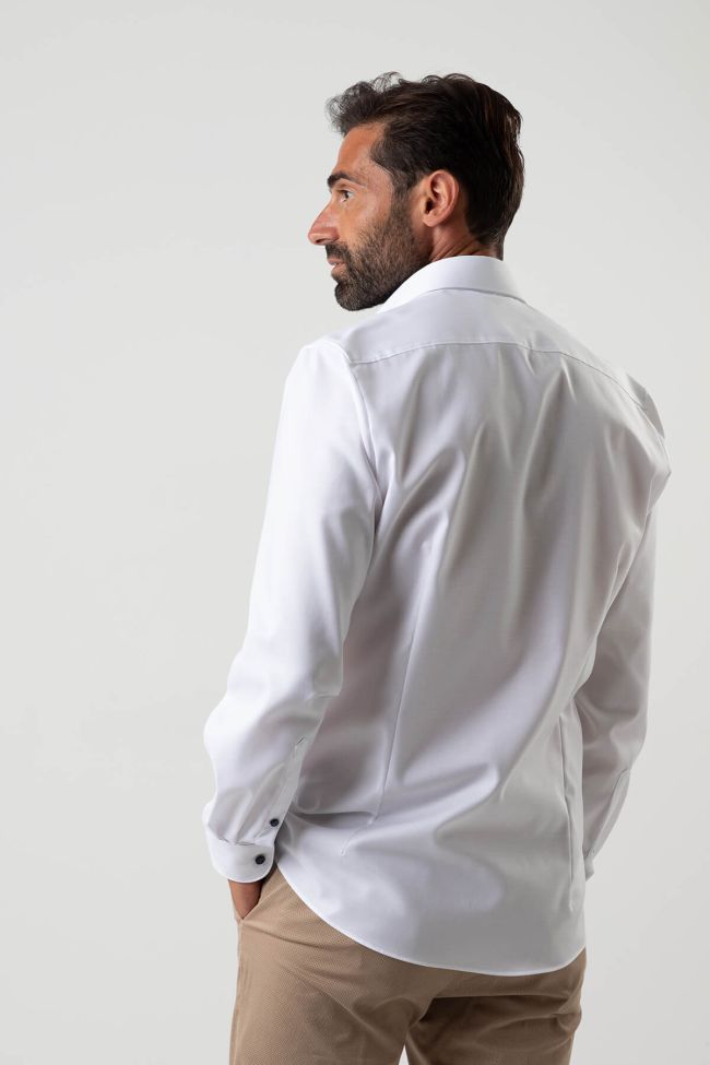 Olymp Hemd Herren Olymp Regular Einfarbig 97% Baumwolle 3% Elastan Kragen Italienisch Lange Ärmel