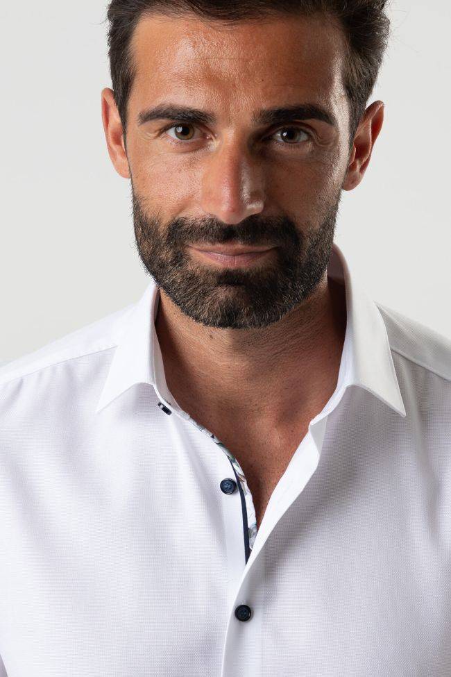 Olymp Hemd Herren Olymp Regular Einfarbig 97% Baumwolle 3% Elastan Kragen Italienisch Lange Ärmel