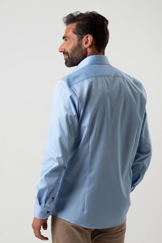 Olymp Hemd Herren Olymp Regular Einfarbig 97% Baumwolle 3% Elastan Kragen Französisch Lange Ärmel