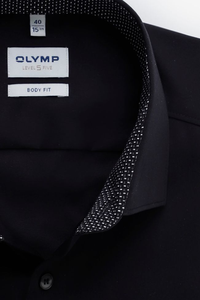 olymp Hemd Herren Olymp Regular Einfarbig 97% Baumwolle 3% elastan kragen Französisch Lange Ärmel