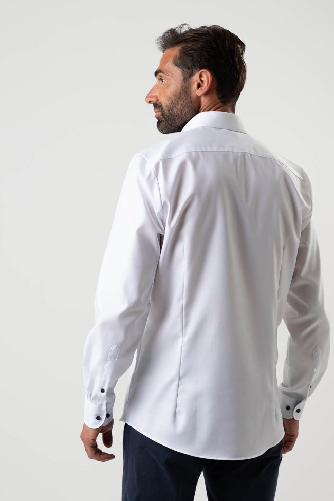Olymp Hemd Herren Olymp Regular Einfarbig 97% Baumwolle 3% Elastan Kragen Italienisch Lange Ärmel