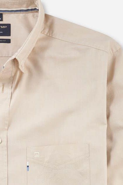 Olymp Hemd Herren Olymp Regular Einfarbig Kragen Button-Down Lange Ärmel