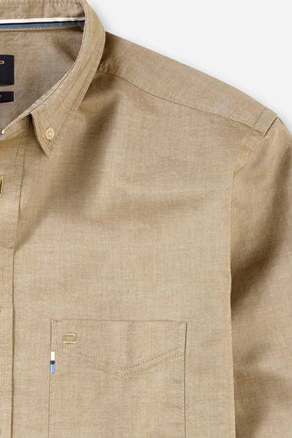 Olymp Hemd Herren Olymp Regular Einfarbig Kragen Button-Down Lange Ärmel