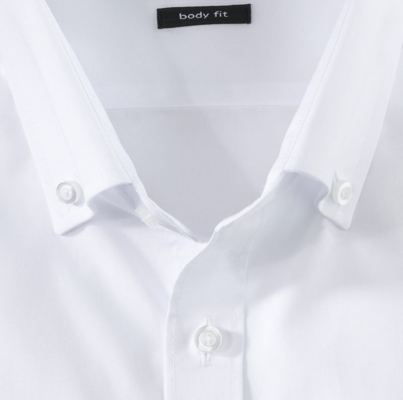 Olymp Hemd Herren Olymp Regular Einfarbig Kragen Button-Down Lange Ärmel