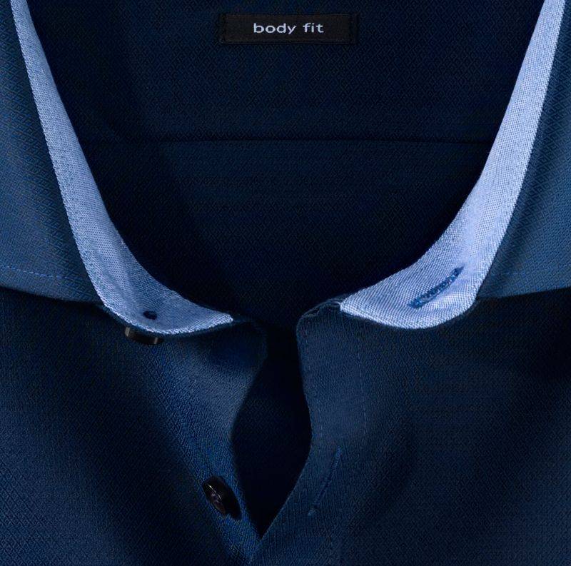 Olymp Hemd Herren Olymp Regular Einfarbig Kragen Französisch Lange Ärmel