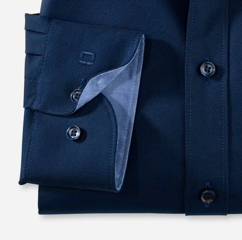 Olymp Hemd Herren Olymp Regular Einfarbig Kragen Französisch Lange Ärmel