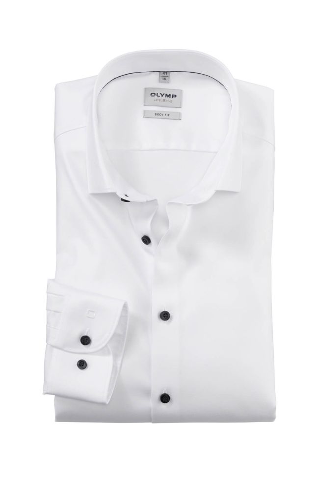 olymp Hemd Herren Olymp Regular Einfarbig kragen Französisch Lange Ärmel