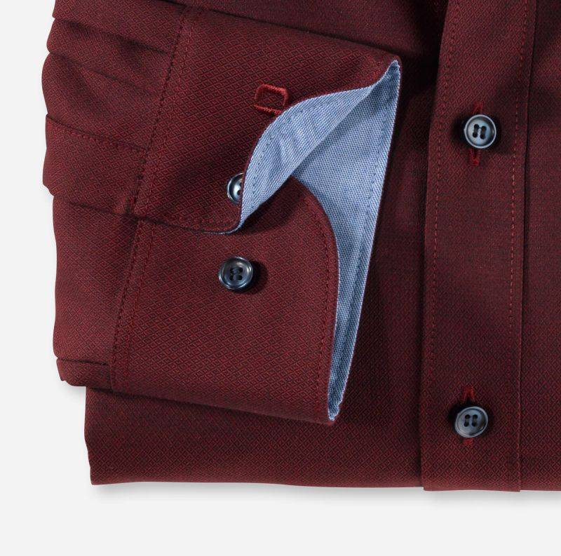 Olymp Hemd Herren Olymp Regular Einfarbig Kragen Französisch Lange Ärmel