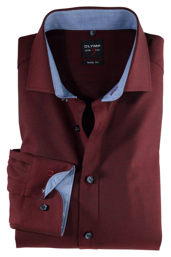 olymp Hemd Herren Olymp Regular Einfarbig kragen Französisch Lange Ärmel
