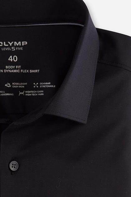 Olymp Hemd Herren Olymp Regular Einfarbig Kragen Französisch Kurze Ärmel