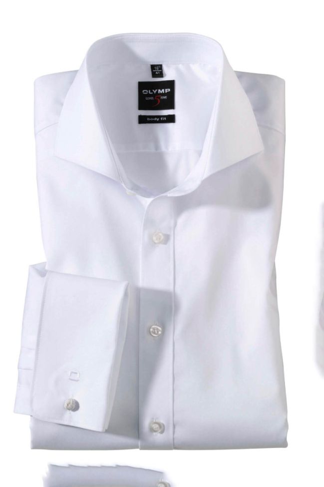 olymp Hemd Herren Olymp Regular Einfarbig kragen Französisch Lange Ärmel
